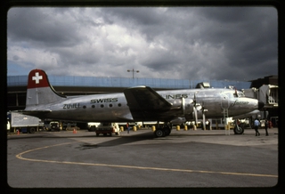 Image: slide: Swiss Air Lines, Douglas DC-4-1009