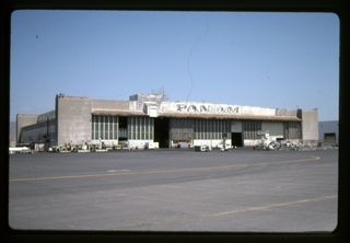 Image: slide: Pan American World Airways, San Francisco International Airport (SFO), hangar