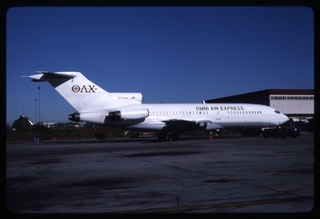 Image: slide: Omni Air Express, Boeing 727-100, John F. Kennedy International Airport (JFK)