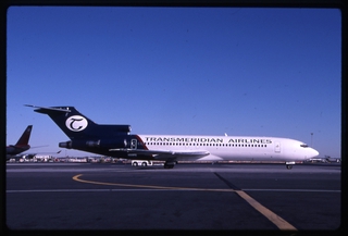 Image: slide: Transmeridian Airlines, Boeing 727-200, John F. Kennedy International Airport (JFK)