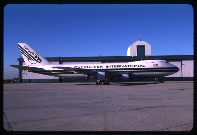 Slide: Evergreen International, Boeing 747-200, John F. Kennedy International Airport (JFK)