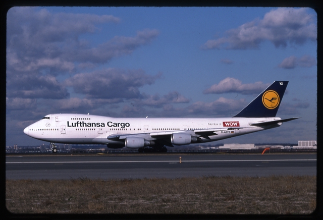 Slide: Lufthansa Cargo, Boeing 747-200, John F. Kennedy International Airport (JFK)