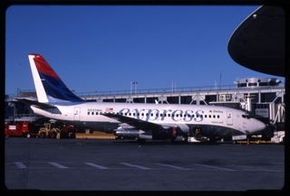 Image: slide: Delta Express, Boeing 737-200, John F. Kennedy International Airport (JFK)