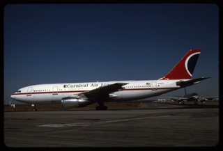 Image: slide: Carnival Air Lines, Airbus A300, John F. Kennedy International Airport (JFK)