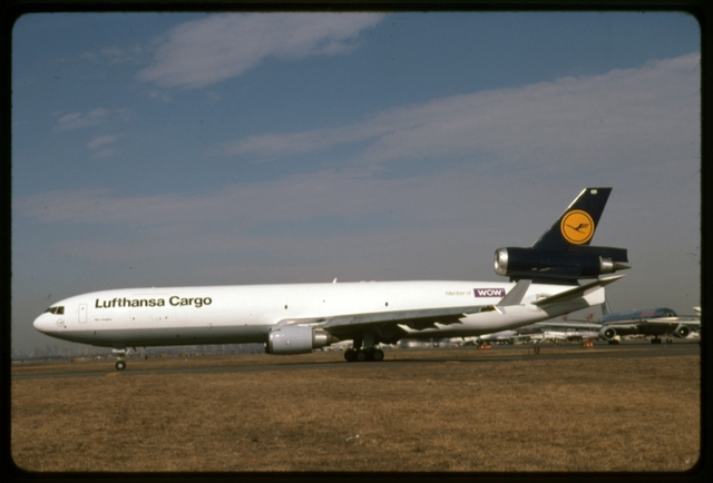 Slide: Lufthansa German Airlines Cargo, McDonnell Douglas MD-11CF, John F. Kennedy International Airport (JFK)
