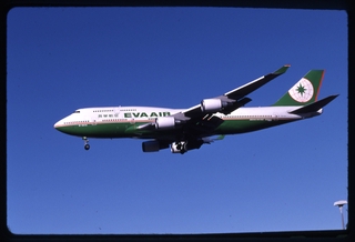 Image: slide: EVA Air, Boeing 747-400, Los Angeles International Airport (LAX)