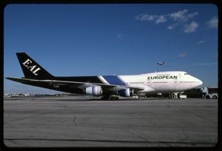 Image: slide: European, Boeing 747-200, John F. Kennedy International Airport (JFK)