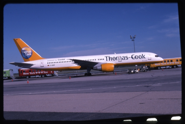 Slide: Thomas Cook, Boeing 757-200, John F. Kennedy International Airport (JFK)