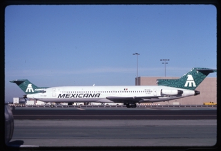 Image: slide: Mexicana, Boeing 727-200, Los Angeles International Airport (LAX)