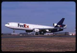 Image: slide: FedEx, McDonnell Douglas MD-11, John F. Kennedy International Airport (JFK)