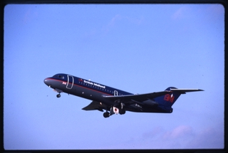 Image: slide: British Midland Airways, Fokker F.28 Fellowship
