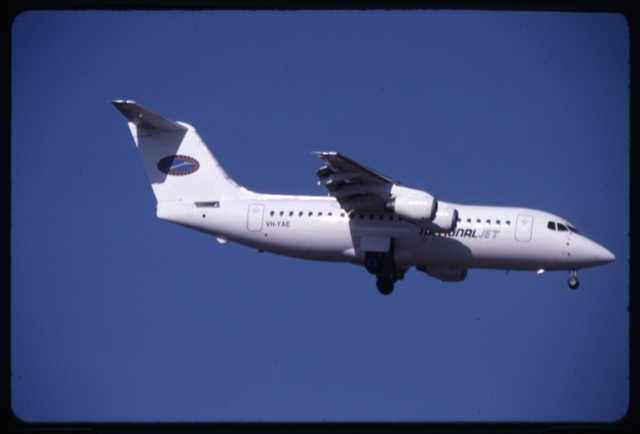 Slide: National Jet, British Aerospace BAe-146, Melbourne Airport (MEL)