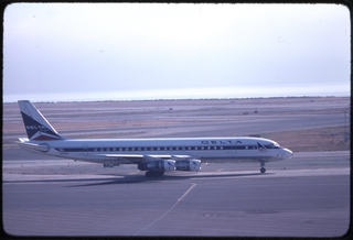 Image: slide: San Francisco International Airport (SFO), Delta Air Lines, Douglas DC-8-50 [digital image]