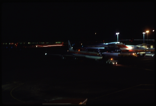 Slide: San Francisco International Airport (SFO), night view [digital image]