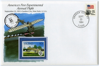 Image: airmail flight cover: America’s first experimental airmail flight commemorative