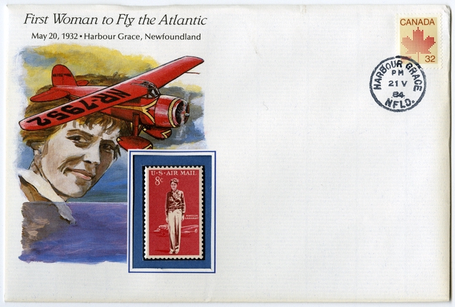 Airmail flight cover: First woman to fly the Atlantic commemorative