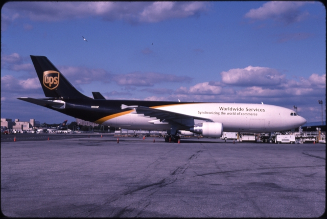 Slide: UPS Cargo, Airbus A300, John F. Kennedy International Airport (JFK)