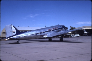 Image: slide: United Air Lines, Douglas DC-3, Pinal Airpark (MZJ)