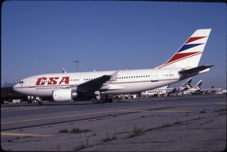 Image: slide: CSA Czech Airlines, Airbus A310, John F. Kennedy International Airport (JFK)
