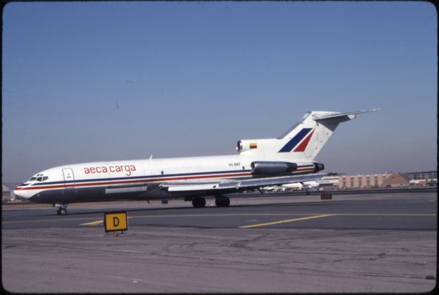 Slide: AECA Carga, Boeing 727-100, John F. Kennedy International Airport (JFK)