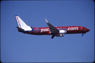 Image: slide: Pacific Blue, Boeing 737-800, Melbourne Airport (MEL)