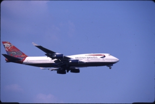 Image: slide: British Airways, Boeing 747-400, George Bush Intercontinental Airport (IAH)