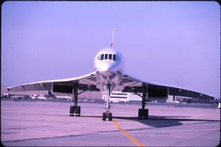 Image: slide: British Airways, Concorde SST, John F. Kennedy International Airport (JFK)