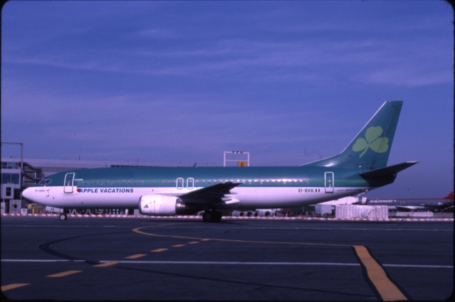 Slide: Apple Vacations, Boeing 737-400, John F. Kennedy International Airport (JFK)