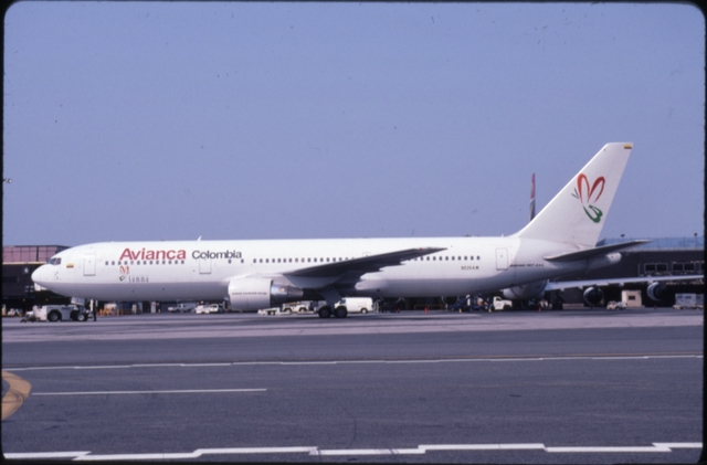 Slide: Avianca Airlines, Boeing 767-300ER, John F. Kennedy International Airport (JFK)