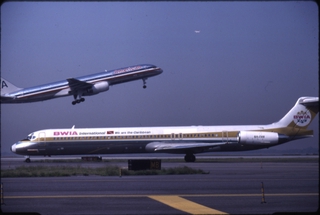 Image: slide: BWIA International Airways, McDonnell Douglas MD-80