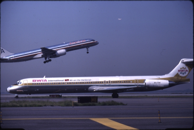 Slide: BWIA International Airways, McDonnell Douglas MD-80