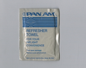 Image: towelette: Pan American World Airways