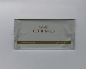 Image: towelette: Etihad Airways