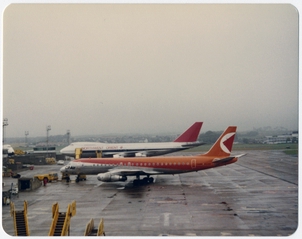 Image: photograph: CP Air, Douglas DC-8, Manchester International Airport (MAN)