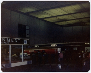 Image: photograph: San Francisco International Airport (SFO), PSA (Pacific Southwest Airlines) ticket counter