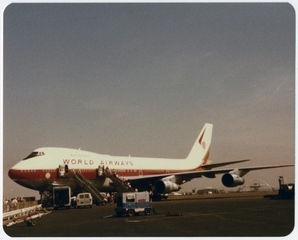 Image: photograph: World Airways, Boeing 747, Los Angeles International Airport (LAX)