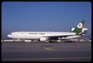 Image: slide: EVA Air Cargo, McDonnell Douglas MD-11F, John F. Kennedy International Airport (JFK)
