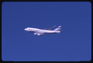 Image: slide: El Al Israel Airlines, Boeing 747-400, John F. Kennedy International Airport (JFK)