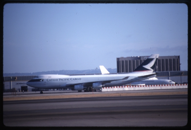Slide: Cathay Pacific Airways Cargo, Boeing 747-400F, Los Angeles International Airport (LAX)