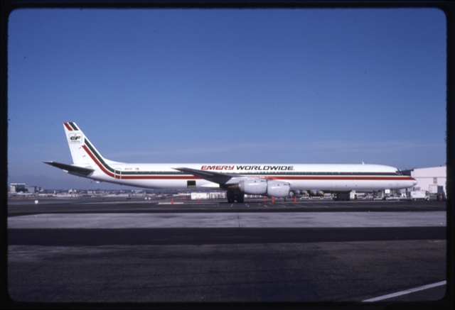 Slide: Emery Worldwide, Douglas DC-8-73F, Los Angeles International Airport (LAX)