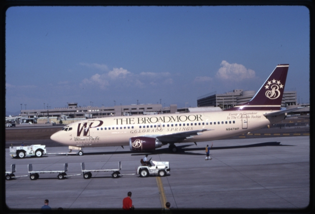 Slide: Western Pacific Airlines, Boeing 737-300, Phoenix Sky Harbor International Airport (PHX)