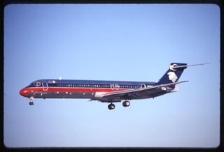Image: slide: AeroMexico, McDonnell Douglas MD-87, Miami International Airport (MIA)