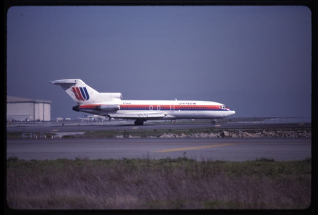 Slide: United Airlines Boeing 727-100, San Francisco International Airport (SFO)