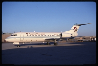 Image: slide: America West Express Fokker 70