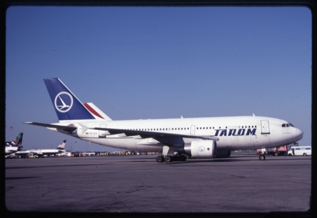 Slide: TAROM (Romanian Air Transport), Airbus A310, John F. Kennedy International Airport (JFK)