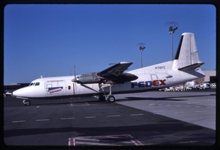 Image: slide: FedEx, Fokker F.27 Friendship, Newark International Airport (EWR)