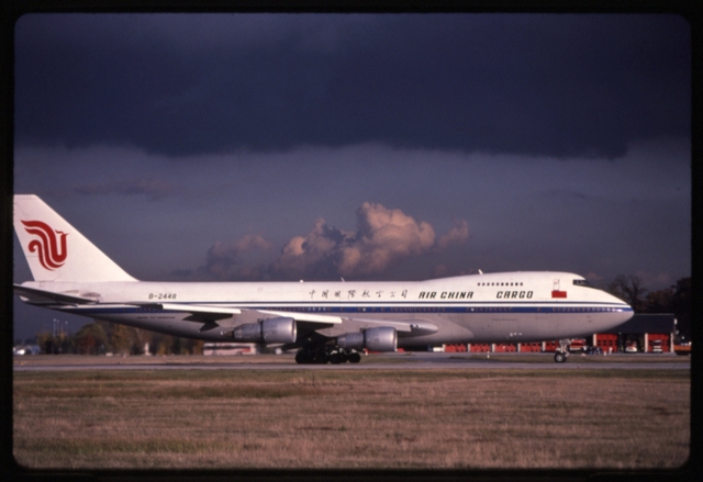 Slide: Air China Cargo, Boeing 747-200, Frankfurt Airport (FRA)