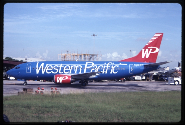 Slide: Western Pacific Airlines, Boeing 737-300
