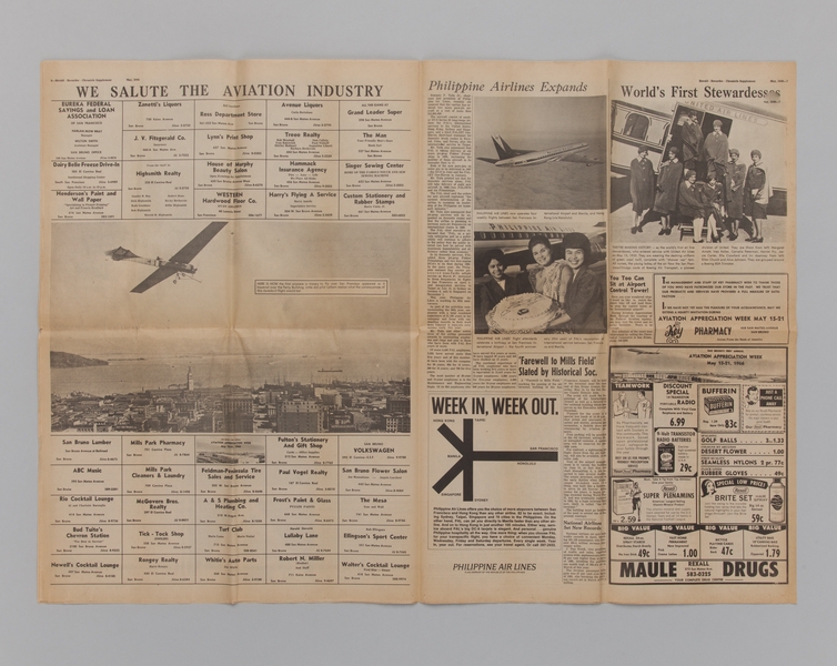 Image: newspaper supplement: Airport Appreciation Week [San Bruno Herald, May 1966] 