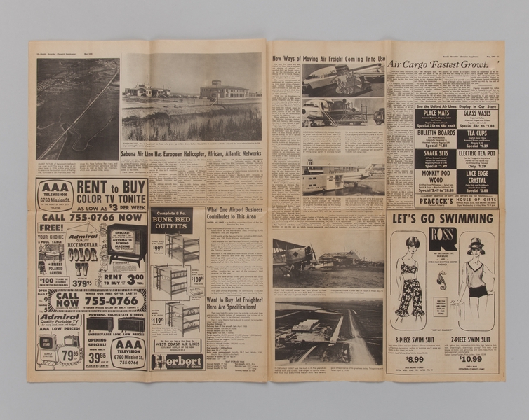 Image: newspaper supplement: Airport Appreciation Week [San Bruno Herald, May 1966] 